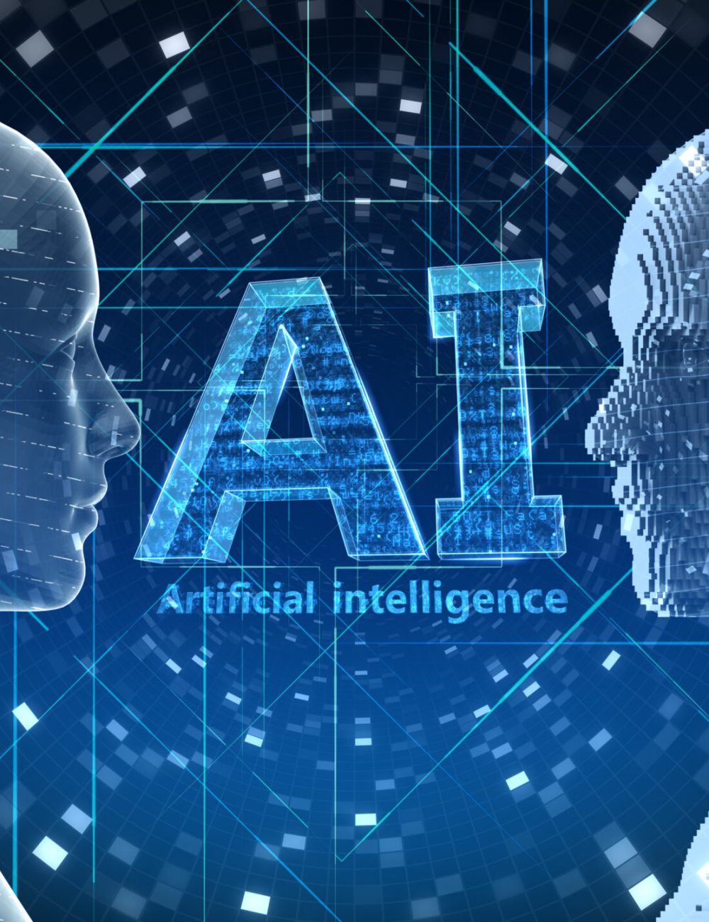 AI intelligence artificielle réseau numérique technologie informatique 3